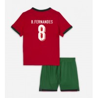 Echipament fotbal Portugalia Bruno Fernandes #8 Tricou Acasa European 2024 pentru copii maneca scurta (+ Pantaloni scurti)